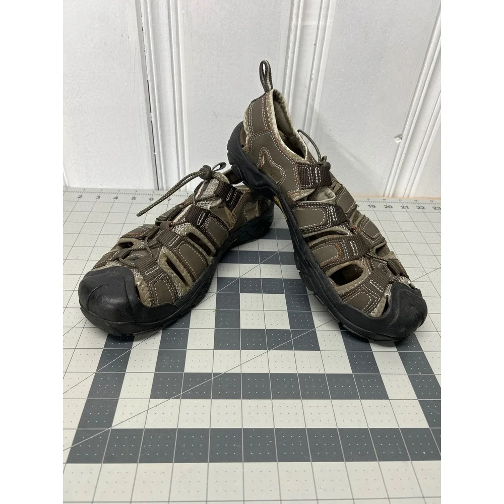 Skechers Hiking Water Sandals Mens 10 Brown‎ Journeyman Rugged Outdoor